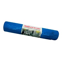 Мешки для мусора 200 л, с завязками, синие, в рулоне 5 шт., ПВД, 45 мкм, 1100х850 мм, Концепция Быта Vitalux, 604934 в Аксае
