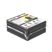 Мешки для мусора 160 л, серые, в пачке 10 шт., ПВД, 40 мкм, 900х1100 мм, i-Bag в Аксае