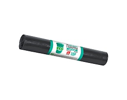 Мешки для мусора 160 л, черные, в рулоне 10 шт., ПВД, 25 мкм, 1100х800 мм, GRIFON, 101-031 в Аксае