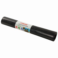Мешки для мусора 240 л, черные, в рулоне 10 шт., ПВД 50 мкм, 1400х900 мм, LAIMA, 605337 в Аксае