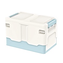 Ящик пластиковый складной белый, дно голубое, 370х240х240 мм в Аксае Ящик пластиковый складной белый, дно голубое, 370х240х240 мм в Аксае