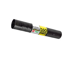 Мешки для мусора 160 л, черные, в рулоне 25 шт., ПВД, 40 мкм, 1100х800 мм, GRIFON, 101-030 в Аксае