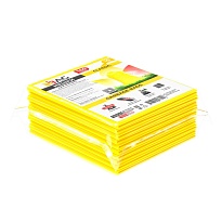 Мешки для мусора 160 л, желтые, в пачке 10 шт., ПВД, 40 мкм, 900х1100 мм, i-Bag в Аксае