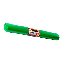 Мешки для мусора 180 л, зеленые, в рулоне 10 шт., ПВД, 50 мкм, 1100х900 мм, МЕШКОFF, 4458 в Аксае